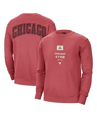 Jordan Men's Red Chicago Bulls Courtside Statement Edition Heavyweight Pullover Sweatshirt