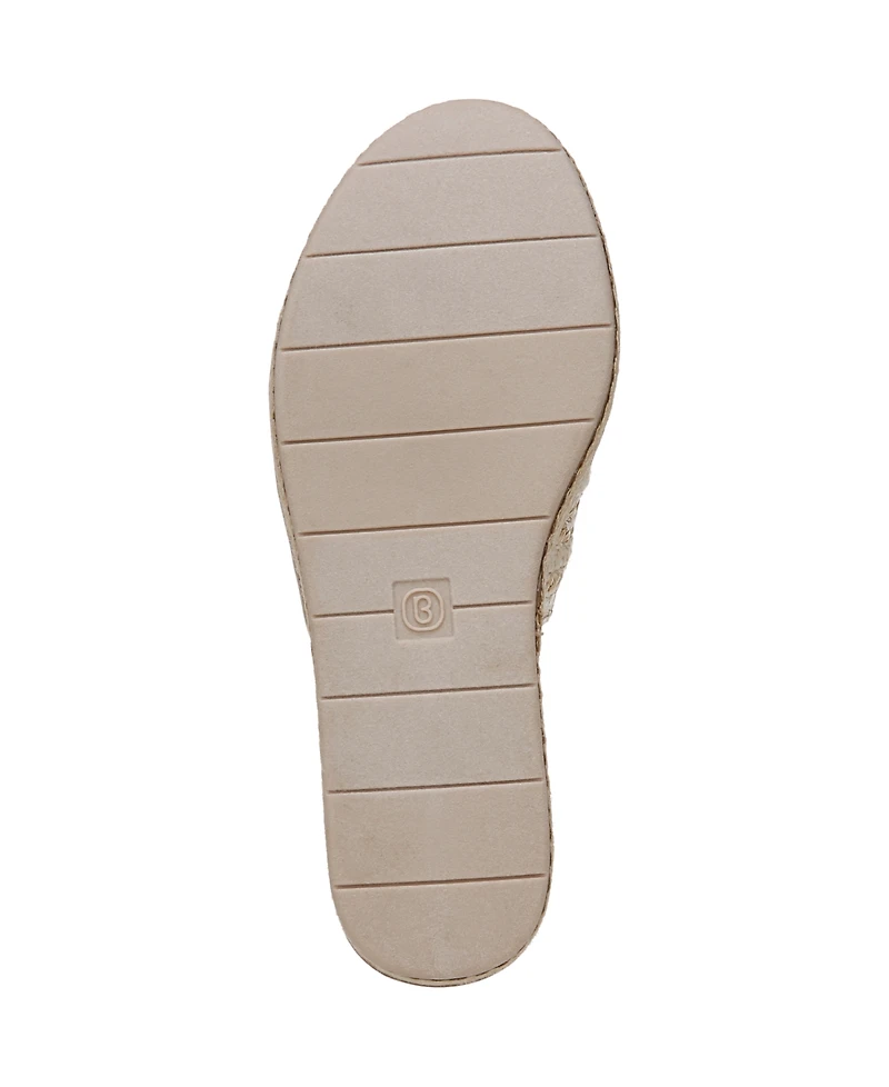 LifeStride Women's Breezy Washable Slide Wedge Sandals