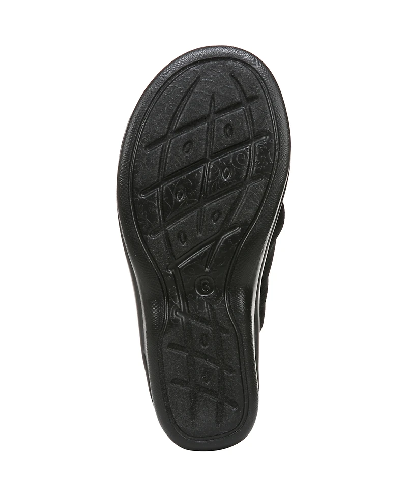 LifeStride Women's Smile 3 Washable Slide Wedge Sandals