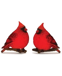 Slickblue Led Cardinal Wall Accent (Set of 2) 9.5"L x 11"H Resin 3 Aaa Batteries, Not Included