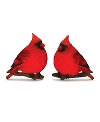 Slickblue Led Cardinal Wall Accent (Set of 2) 9.5"L x 11"H Resin 3 Aaa Batteries, Not Included