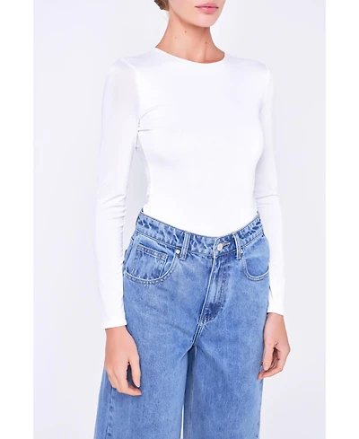 Grey Lab Women's Long Sleeve Soft Bodysuit