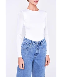 Grey Lab Women's Long Sleeve Soft Bodysuit