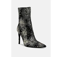 Oleander Sequin Embellished Stiletto Boots