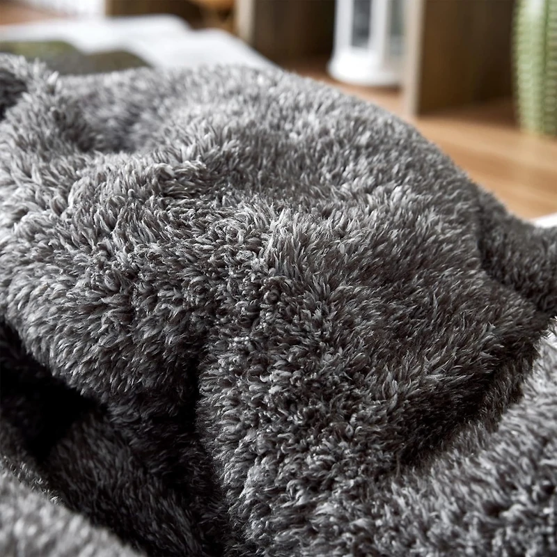 Coma Inducer Oversized Comforter - The Original Plush - Frosted Polar Marsh , King