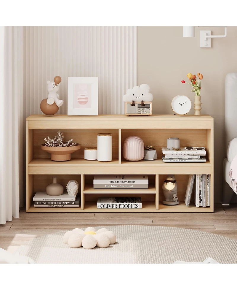 gaomon 6 Cubes Kids Bookshelf Wooden Storage Cabinet Playhouse Shelves Cabinet