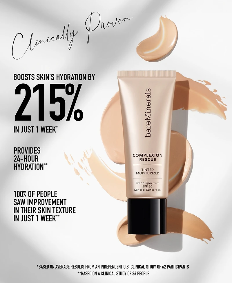 Complexion Rescue Tinted Moisturizer with Hyaluronic Acid and Mineral Spf 30