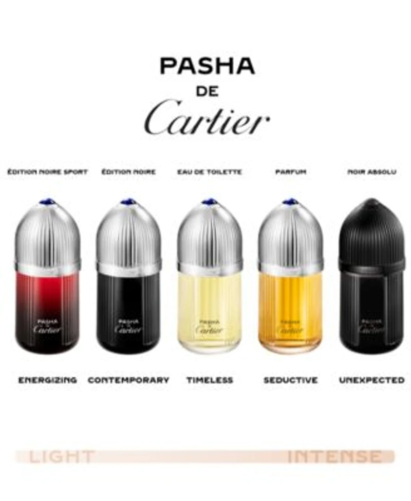 Cartier Mens Pasha Noir Absolu Parfum Fragrance Collection