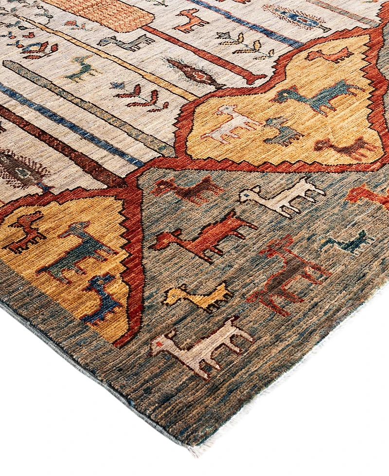 Adorn Hand Woven Rugs Tribal M1999 7'10"x9'7" Area Rug