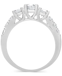 Diamond Three Stone Engagement Ring (1-1/2 ct. t.w.) in 14k White Gold