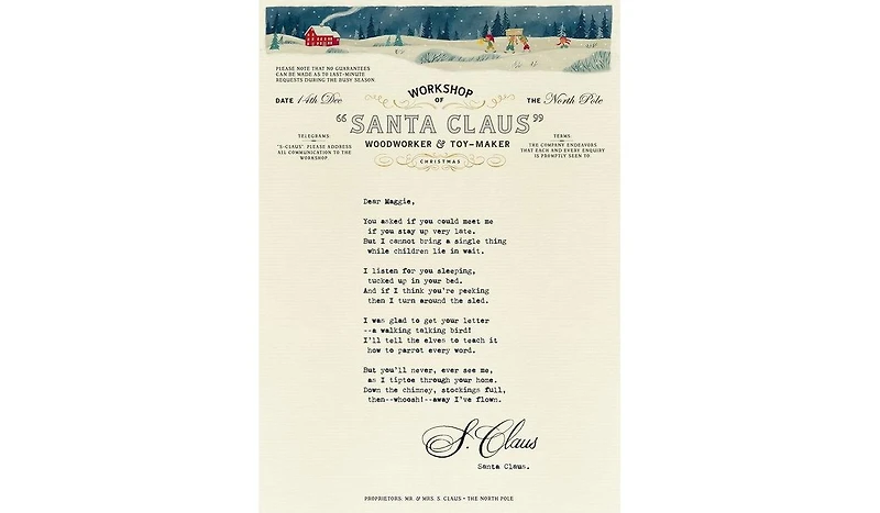 Barnes & Noble Letters from the North Pole: With Five Letters from Santa Claus to Pull Out and Read by Annie Atkins