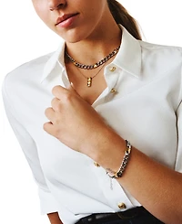 Tommy Hilfiger Two-Tone Studded Chain Bracelet