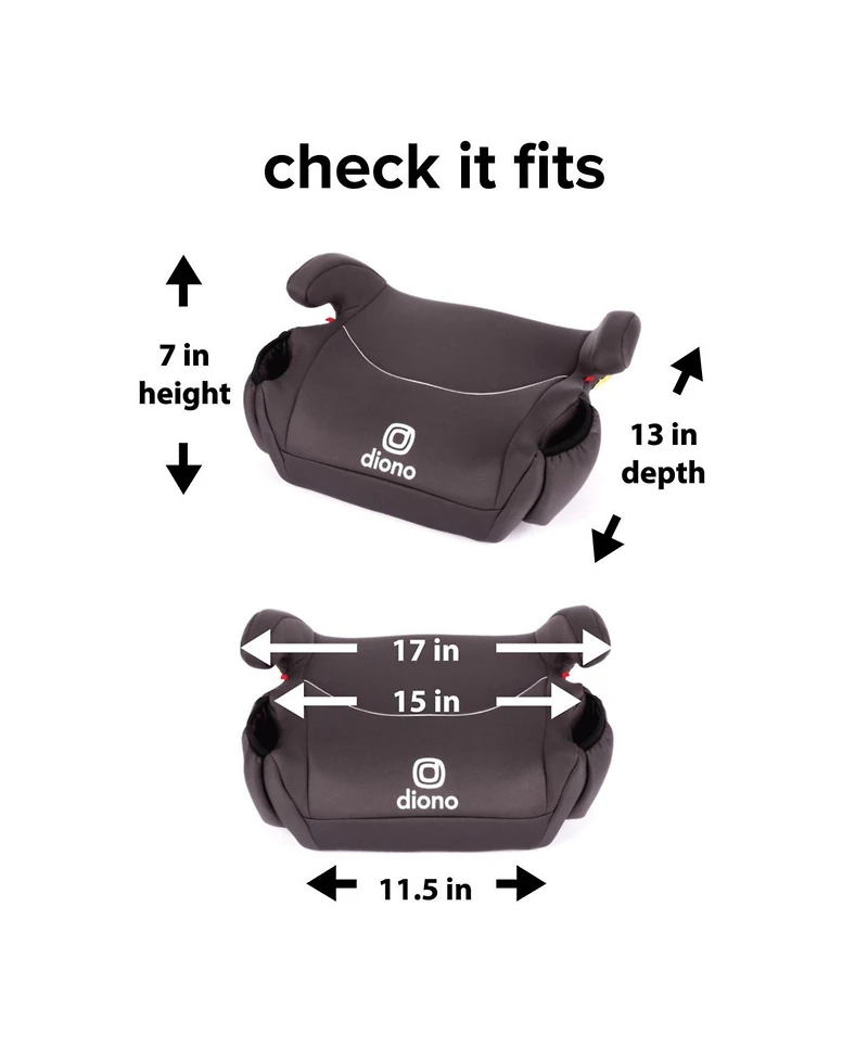 Diono Toddler Solana - Pack of 2 Backless Booster Car Seats