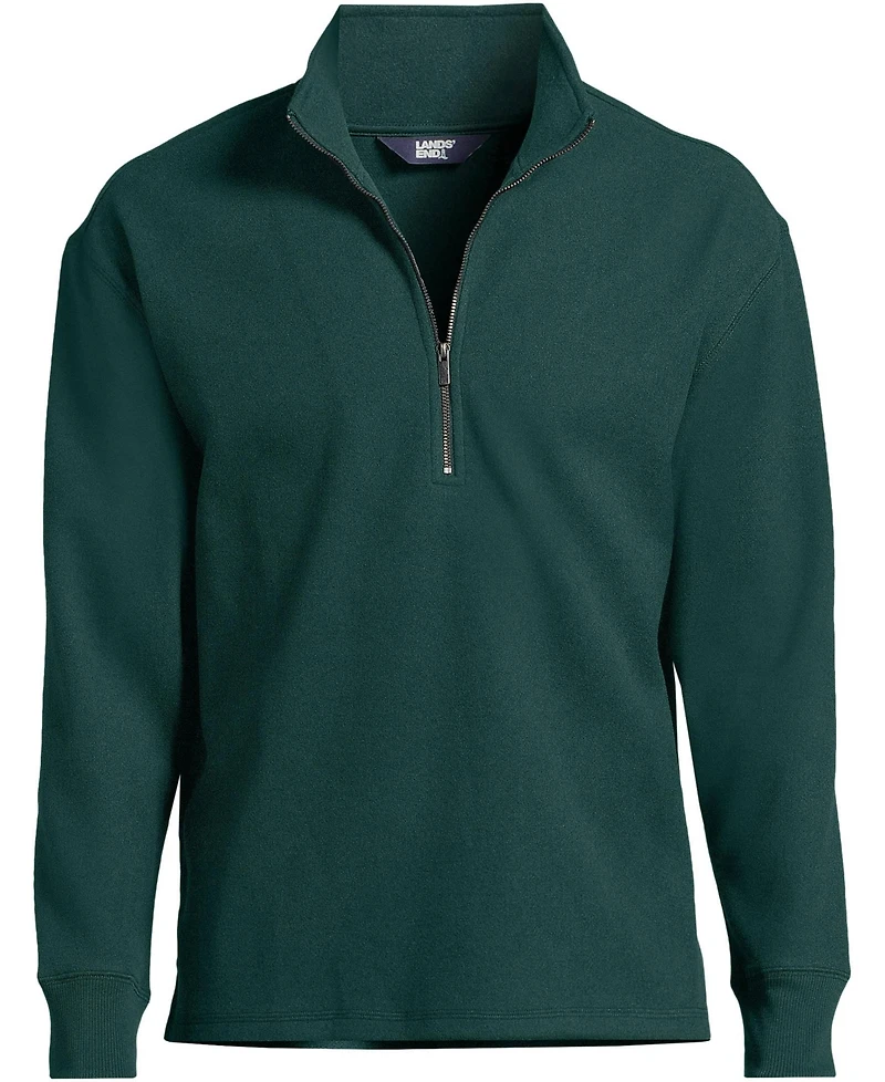 Lands' End Men's Textured Fleece Half Zip