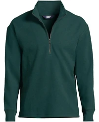Lands' End Men's Textured Fleece Half Zip