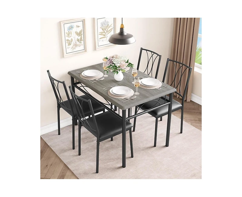Dining Table Set for 4, Dining Room Table Set for 4, Dining Table and Chairs Set for 4, Dining Table with 4 Chairs, 4 Piece Dining Table Set, Kitchen