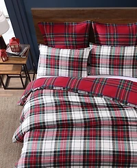 Levtex Spencer Plaid Flannel 3-Pc. Duvet Cover Set, Full/Queen