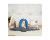 gaomon 11pcs Modular Kids Play Couch, Children Sectional Sofa Floor Toddler Couch for Kids Creative Play