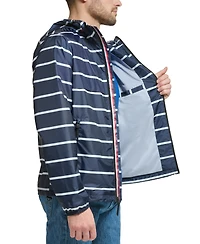 Tommy Hilfiger Men's Stretch Hooded Zip-Front Rain Jacket