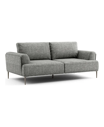 Furniture of America 81" Orlandi Chenille Flared Arm Sofa