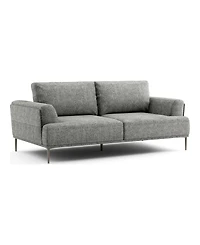Furniture of America 81" Orlandi Chenille Flared Arm Sofa