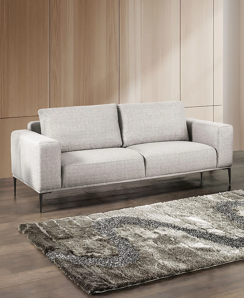 Furniture of America 82" Danio Chenille Track Arm Sofa