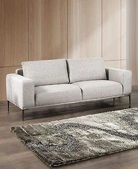 Furniture of America 82" Danio Chenille Track Arm Sofa