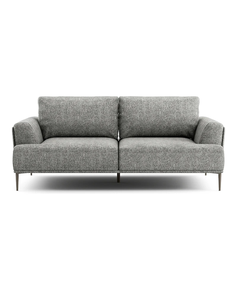 Furniture of America 81" Orlandi Chenille Flared Arm Sofa