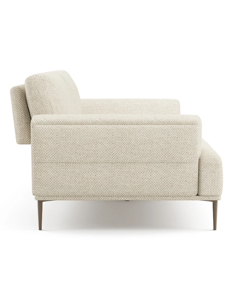 Furniture of America 65" Orlandi Chenille 2-Seater Flared Arm Loveseat