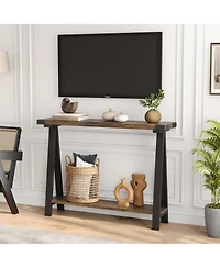 gaomon Farmhouse Console Table, 43.3" Entryway Table with Storage