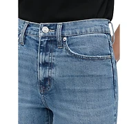 Dkny Jeans Women's High-Rise Classic Cuffed Straight-Leg