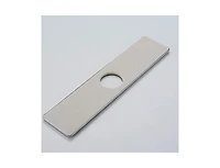 Greenspring Sink Hole Cover Brushed Nickel 10 Inch 1 or 3 Hole Long Rectangle Cover Deck Plate Faucet Escutcheon for Bathroom or Kitchen Vanity Sink F