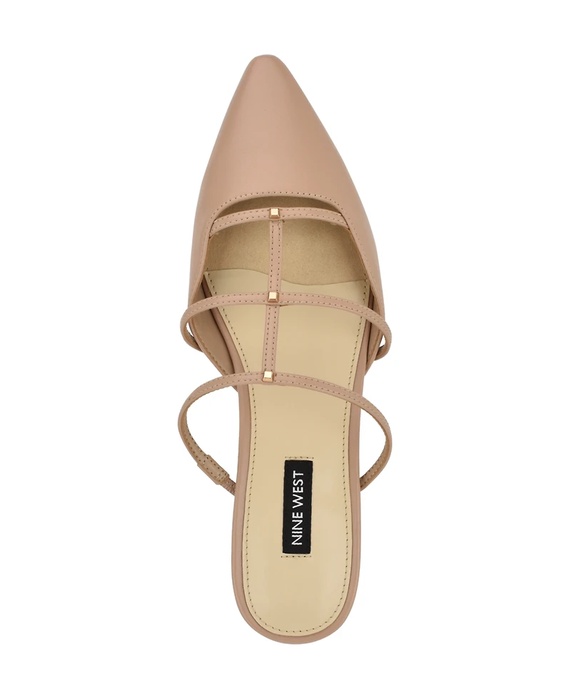 Nine West Women's Paoly Caged Slip-On Mule Flats