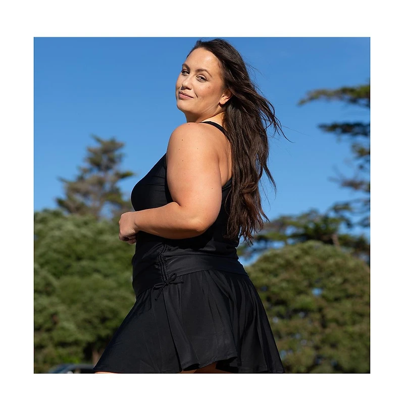 Calypsa Plus Maya Tankini Swim Top With Removable Cups