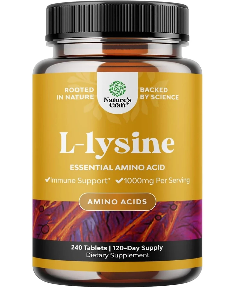 Lysine Tablets, Nature's Craft, 240ct