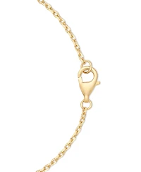 Amethyst (1-1/2 ct. t.w.) & White Topaz (5/8 Oval Glitter Texture 18" Pendant Necklace 14k Gold-Plated Sterling Silver (Also Sky Blue