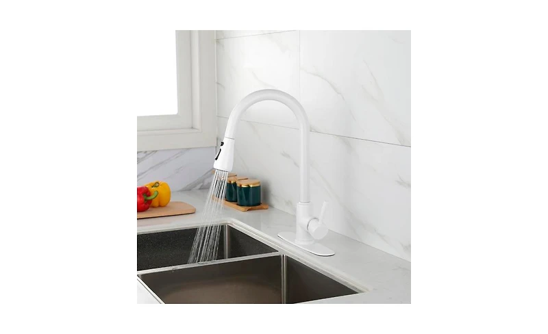 Kitchen Faucet with Pull-Out Spray for Enhanced Flexibility and Convenient Cleaning