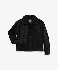 Boy's Faux Suede Ranger Jacket With Shearling Lining