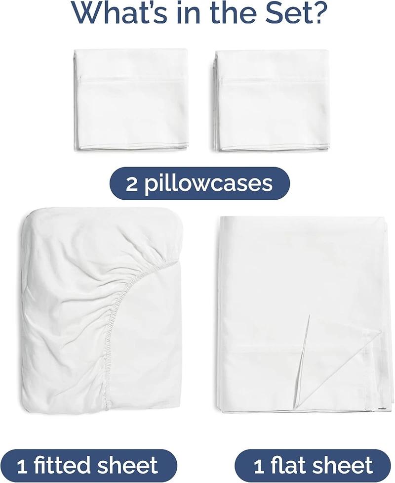 Rayon from Bamboo 4 Piece Deep Pocket Cooling Sheet Set - Queen - Light Grey