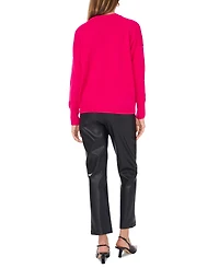 Vince Camuto Women's Cozy Crewneck Long-Sleeve Extend-Shoulder Sweater