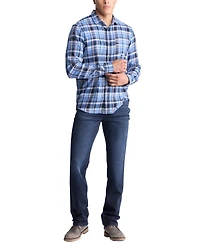 Men's Saroz Cotton Plaid Button-Up Shirt