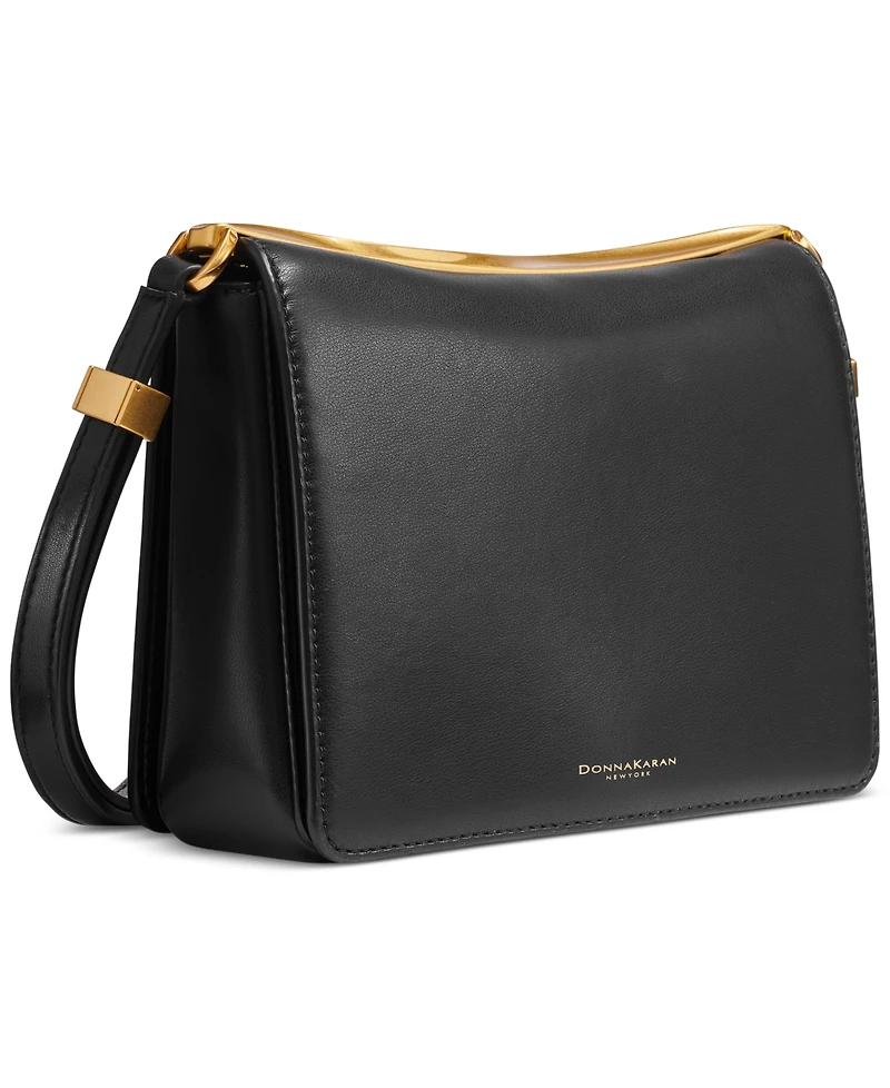 Donna Karan New York Jericho Flap Shoulder with Sculpted Hardware
