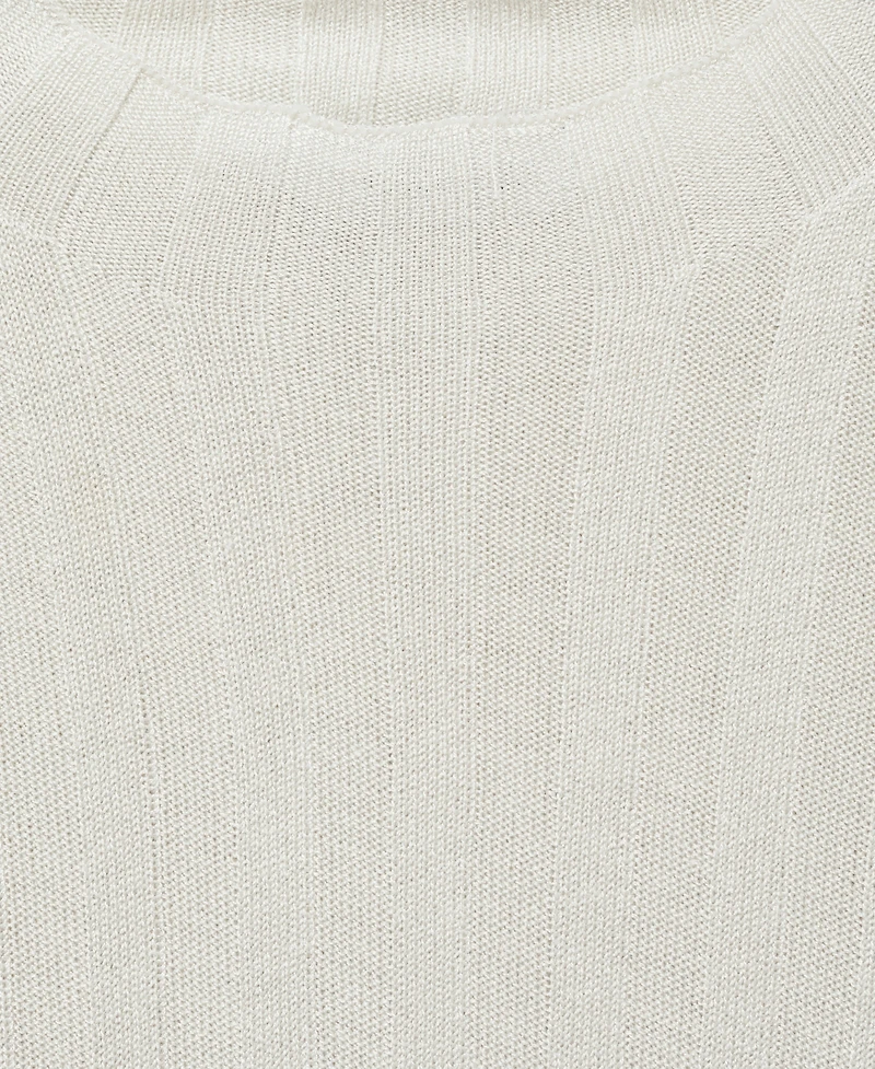 Mango Women's Perkins-Neck Knitted Dress