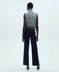Mango Women's Catherin Culotte High-Rise Jeans