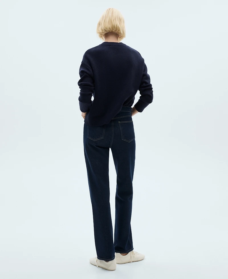 Mango Women's Matilda Medium-Rise Straight-Fit Jeans