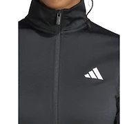 adidas Women's Tricot 3-Stripes Track Jacket