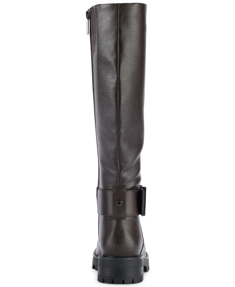 Karl Lagerfeld Paris Women's Meara 50/50 Almond Toe Band Boots