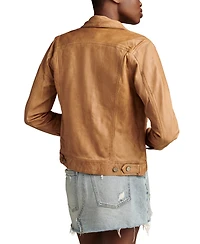 Lucky Brand Leather Trucker Jacket