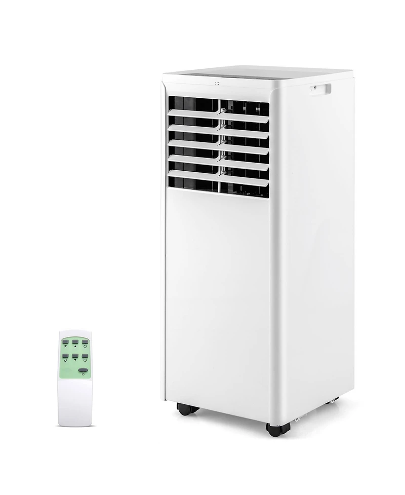4-in-1 8000 Btu Portable Air Conditioner with Fan and Dehumidifier