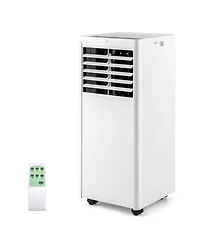 4-in-1 8000 Btu Portable Air Conditioner with Fan and Dehumidifier